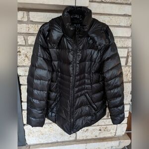 Black waterproof women's puffer coat Andrew Marc size XL